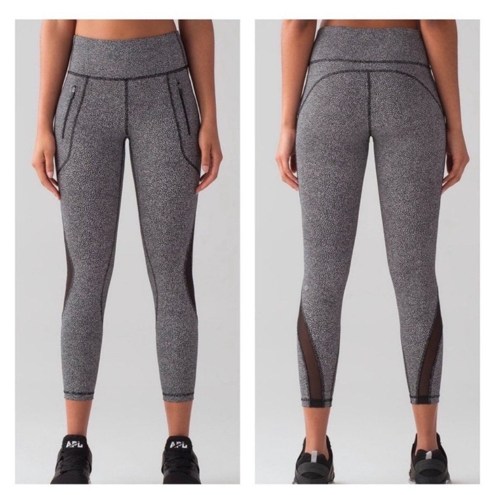 Lululemon Invigorate Chakra Print 7/8 Tight, 4